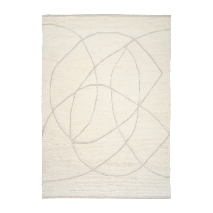 Lineal Sweep ullteppe, White, 140 x 200 cm Linie Design