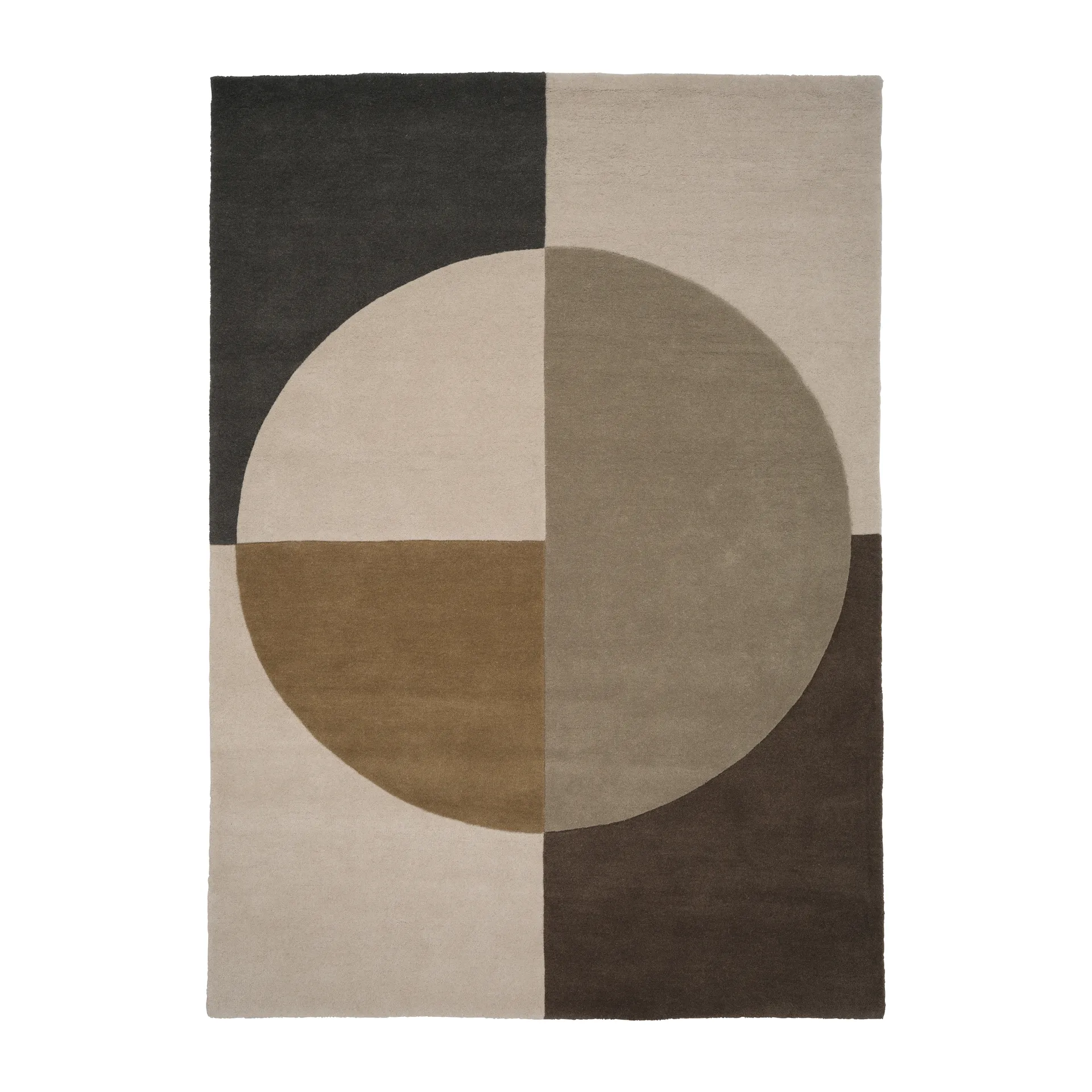 Radiality ullteppe, Olive, 200 x 300 cm Linie Design