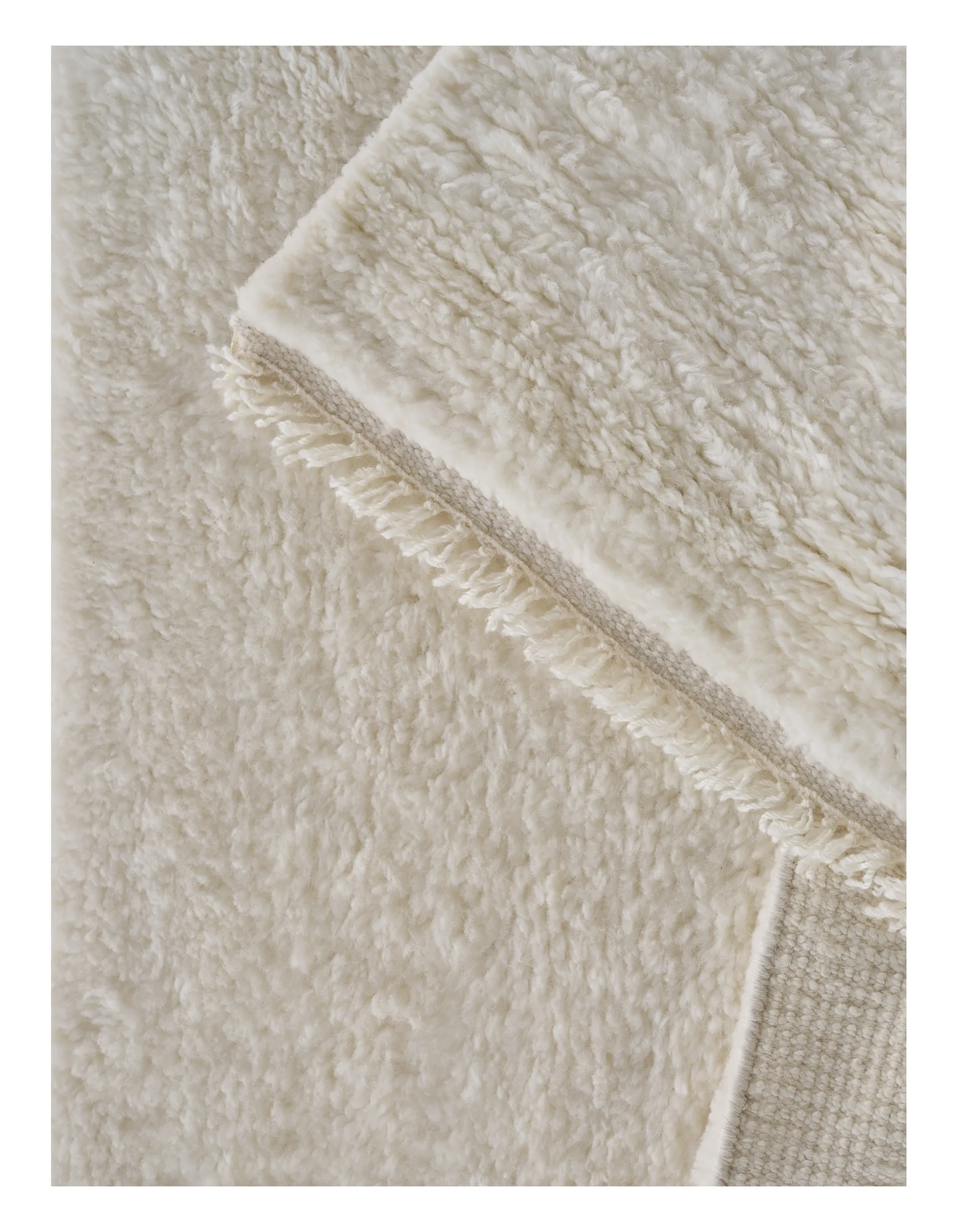 Soft Savannah ullteppe, White, 140 x 200 cm Linie Design