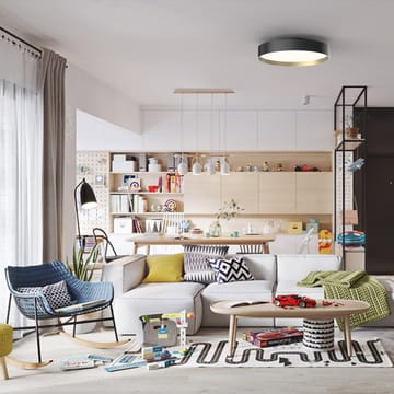 Lucia 45 plafond - Sort-gull - Loom Design