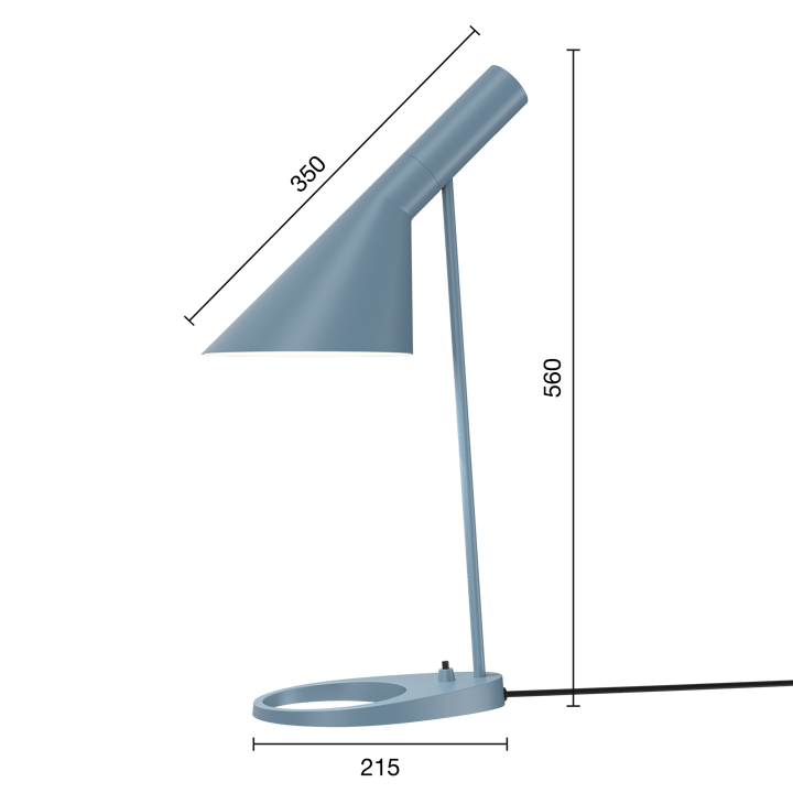 AJ bordlampe, Dusty blue Louis Poulsen