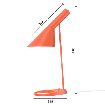 AJ bordlampe - Electric orange - Louis Poulsen