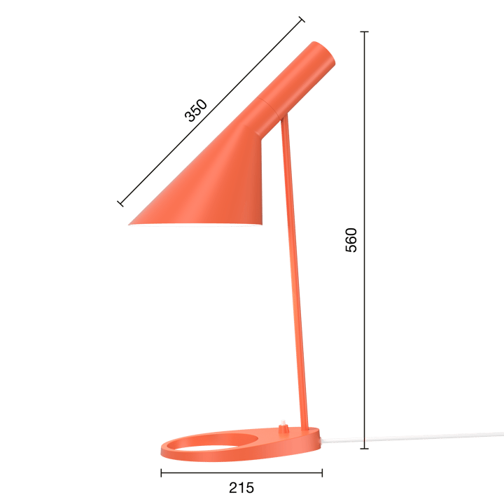 AJ bordlampe, Electric orange Louis Poulsen