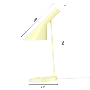 AJ bordlampe - Soft lemon - Louis Poulsen