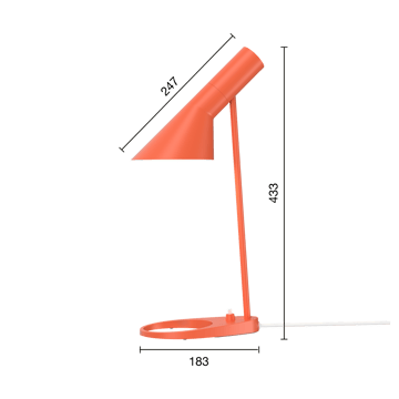 AJ MINI bordlampe - Electric orange - Louis Poulsen