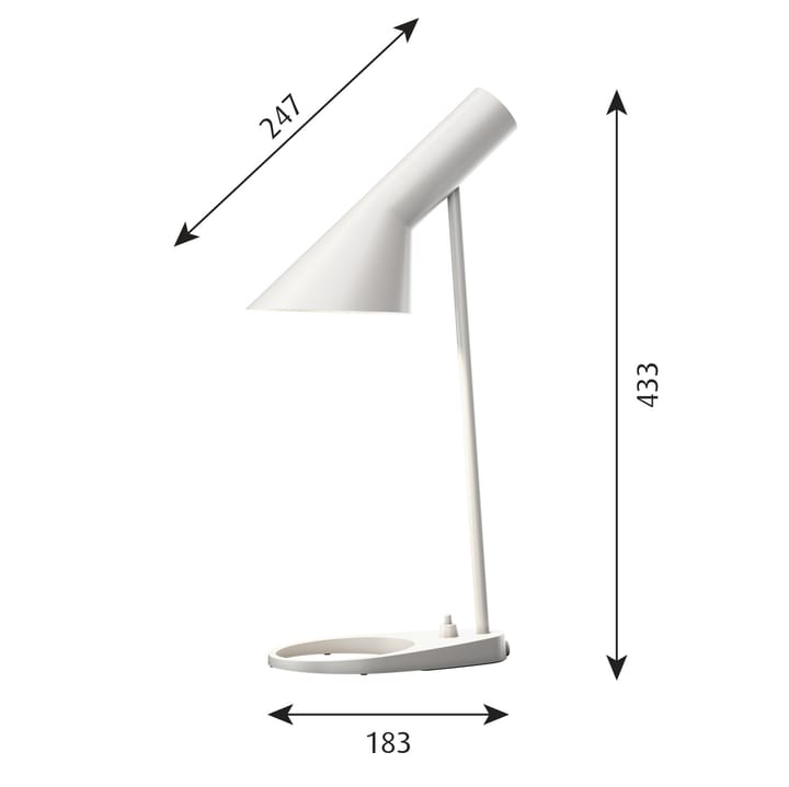 AJ MINI bordlampe, Hvit Louis Poulsen