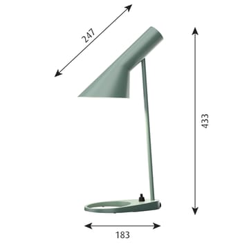 AJ MINI bordlampe - Lys petroleum - Louis Poulsen