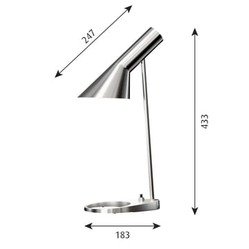 AJ MINI bordlampe - Rustfritt stål polert - Louis Poulsen