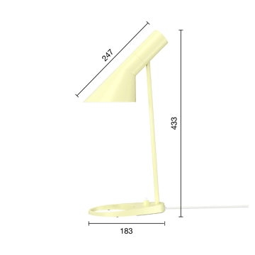 AJ MINI bordlampe - Soft lemon - Louis Poulsen