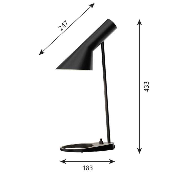 AJ MINI bordlampe, Svart Louis Poulsen