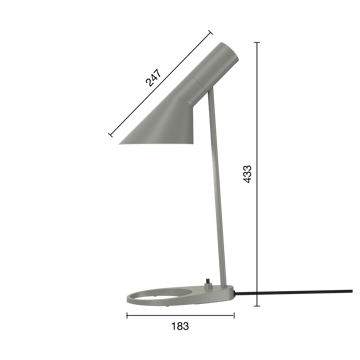 AJ MINI bordlampe - Warm grey - Louis Poulsen