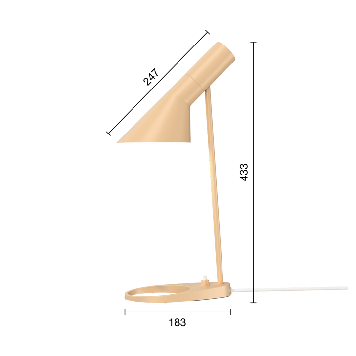 AJ MINI bordlampe, Warm sand Louis Poulsen