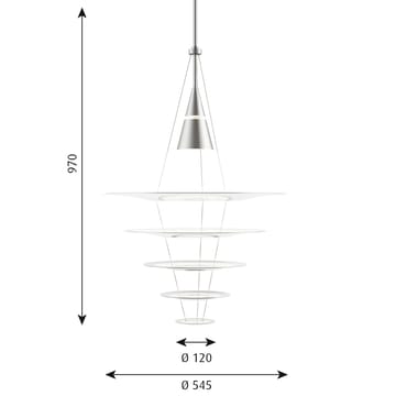 Enigma 545 pendel - Hvit - Louis Poulsen