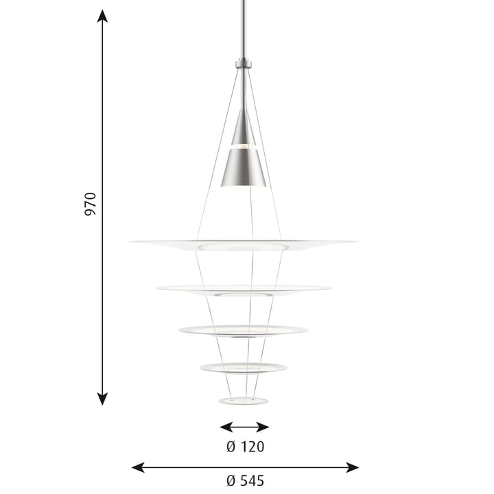 Enigma 545 pendel, Hvit Louis Poulsen