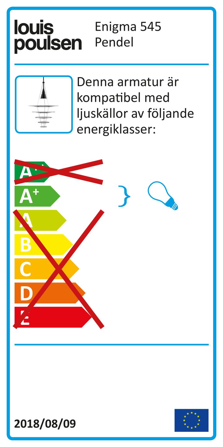 Enigma 545 pendel, Hvit Louis Poulsen