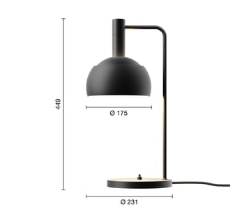 FJ Elements bordlampe Ø17,5 cm - Black - Louis Poulsen