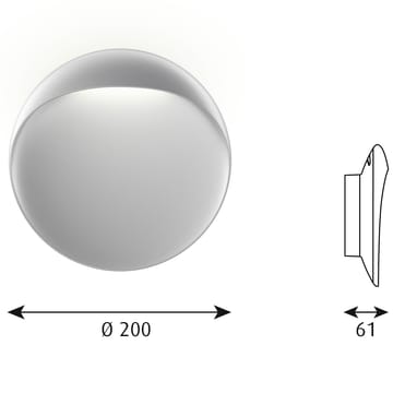 Flindt vegglampe Ø20 cm - Aluminium - Louis Poulsen