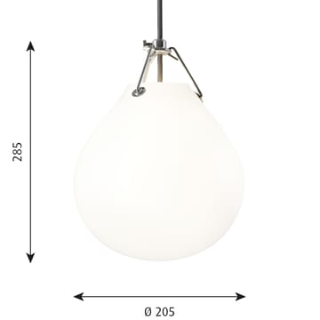 Moser pendel Ø20,5 cm - Matt hvit - Louis Poulsen
