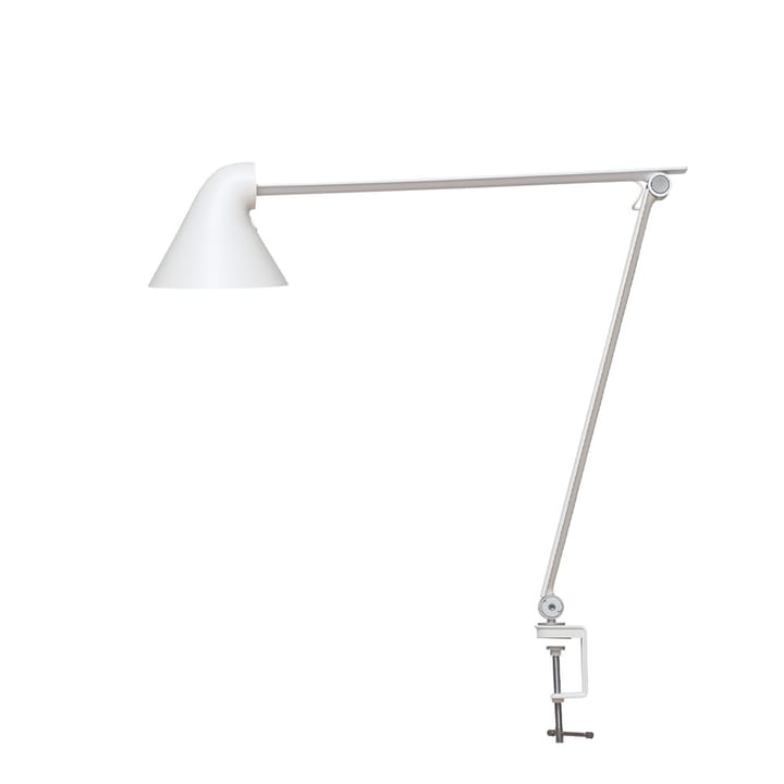 NJP skrivebordslampe - Hvit, klemme, 2700k - Louis Poulsen
