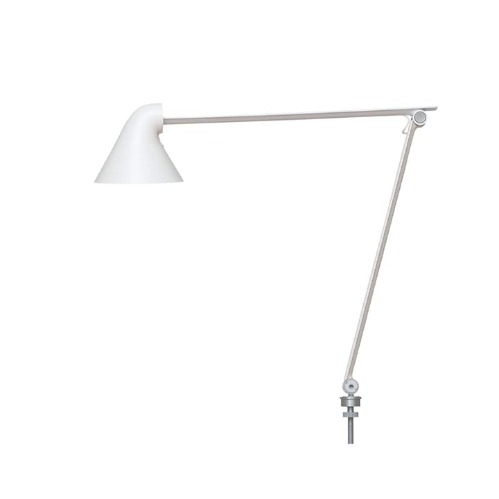 NJP skrivebordslampe - Hvit, stift ø10 cm, 3000k - Louis Poulsen