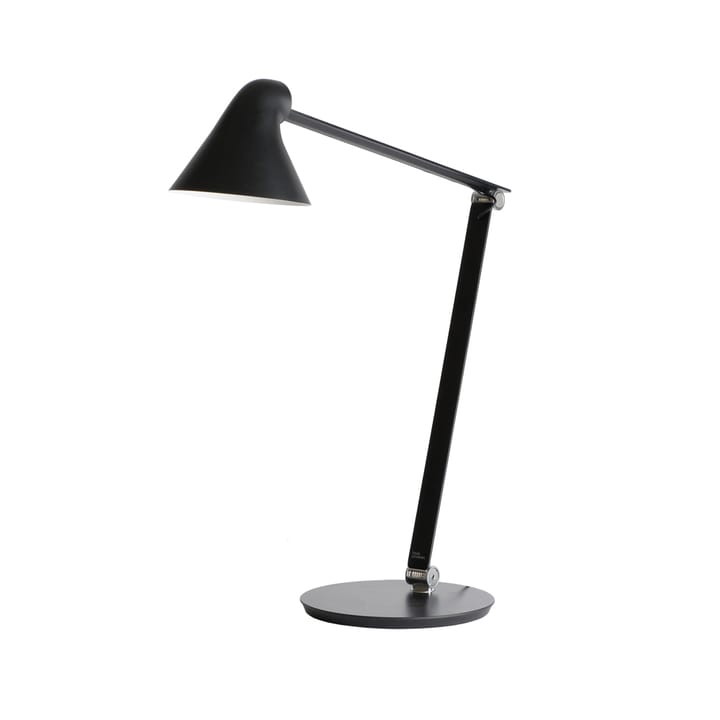NJP skrivebordslampe - Svart, fotplate, 3000k - Louis Poulsen