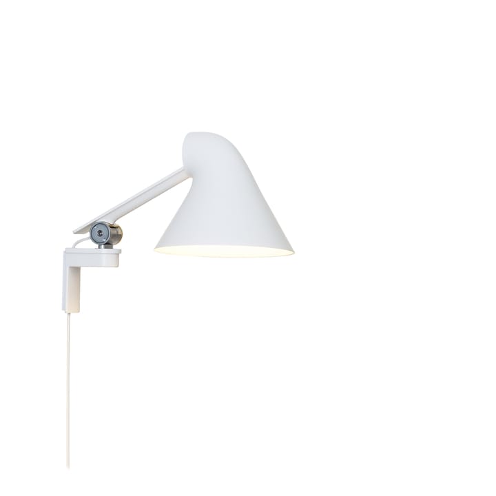 NJP vegglampe - Hvit, kort arm, LED, 3000k - Louis Poulsen