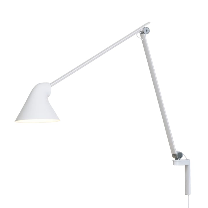 NJP vegglampe lang arm - Hvit - Louis Poulsen