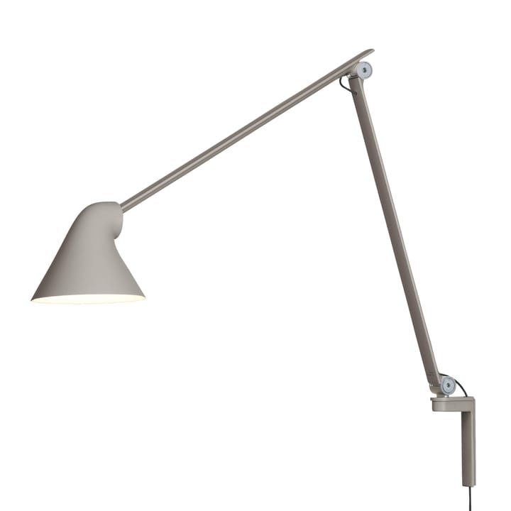 NJP vegglampe lang arm - Lysegrå - Louis Poulsen