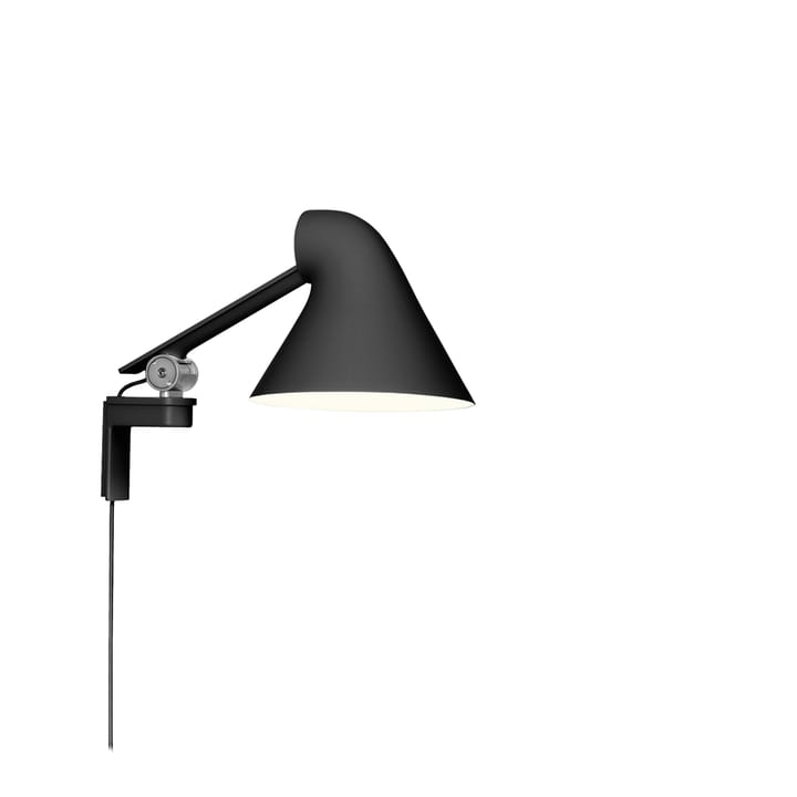 NJP vegglampe - Svart, kort arm, LED, 3000k - Louis Poulsen