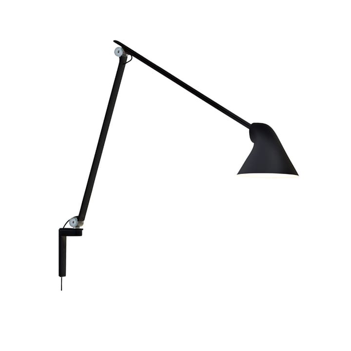NJP vegglampe - Svart, lang arm, LED, 3000k - Louis Poulsen