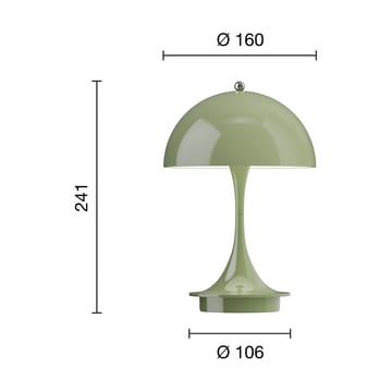 Panthella 160 Portable bordlampe - Green - Louis Poulsen