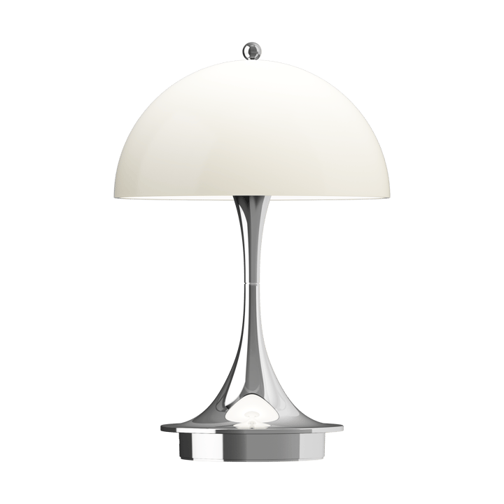 Panthella 160 Portable v3 bordlampe - Chrome opal beige - Louis Poulsen