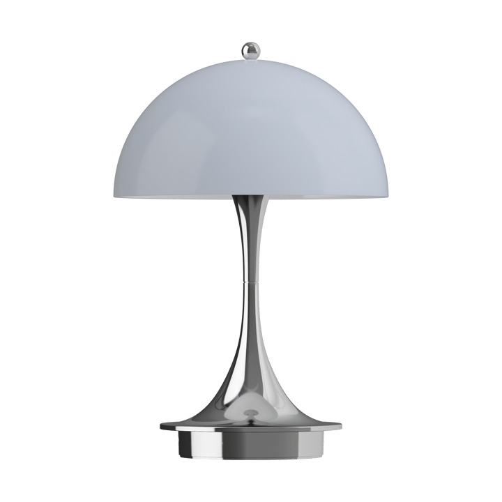 Panthella 160 Portable v3 bordlampe, Chrome opal grey Louis Poulsen
