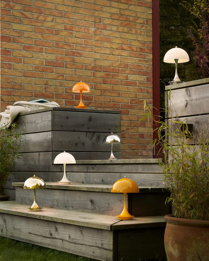 Panthella 160 Portable v3 bordlampe, Opaque orange Louis Poulsen