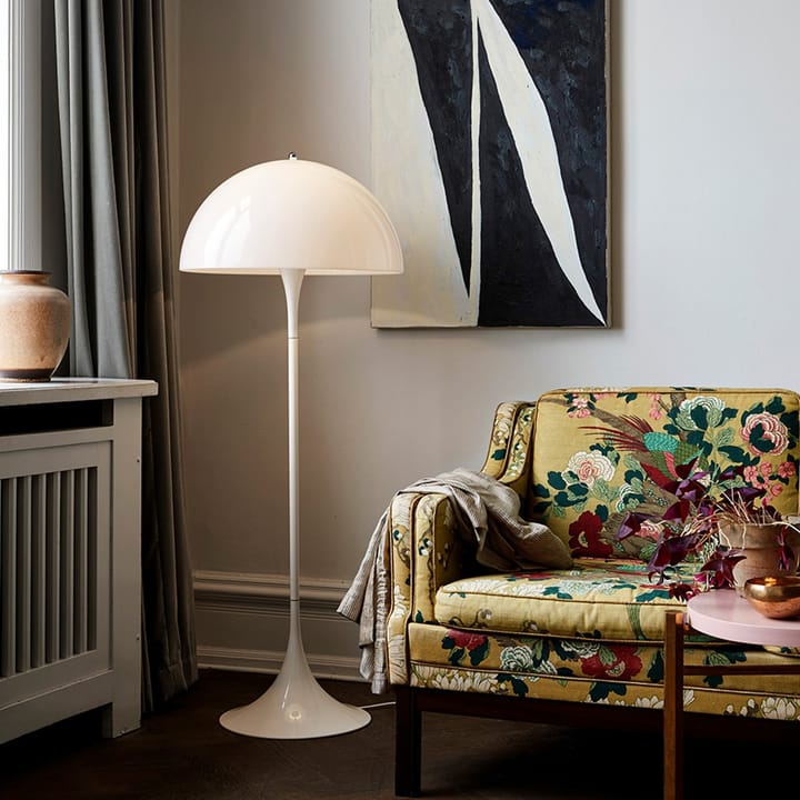 Panthella gulvlampe, Hvit akryl Louis Poulsen