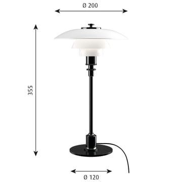 PH 2/1 bordlampe - Svart - Louis Poulsen