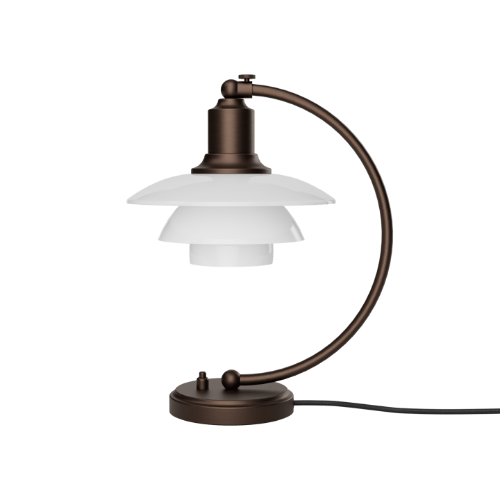 PH 2/2 Luna bordlampe - Aged brass-opalglass - Louis Poulsen
