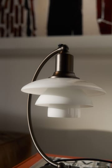 PH 2/2 Luna bordlampe - Aged brass-opalglass - Louis Poulsen