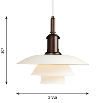 PH 3½-3 pendel - Hvit - Louis Poulsen
