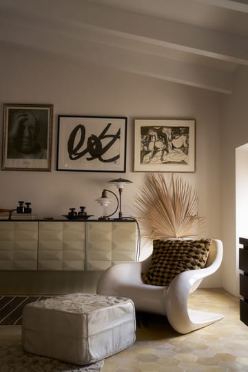 PH 3/2 Luna bordlampe - Aged brass-opalglass - Louis Poulsen
