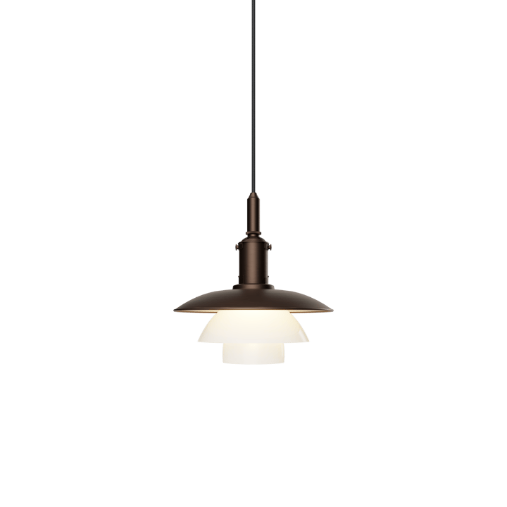 PH 3/3 Luna pendel, Aged brass-opalglass Louis Poulsen