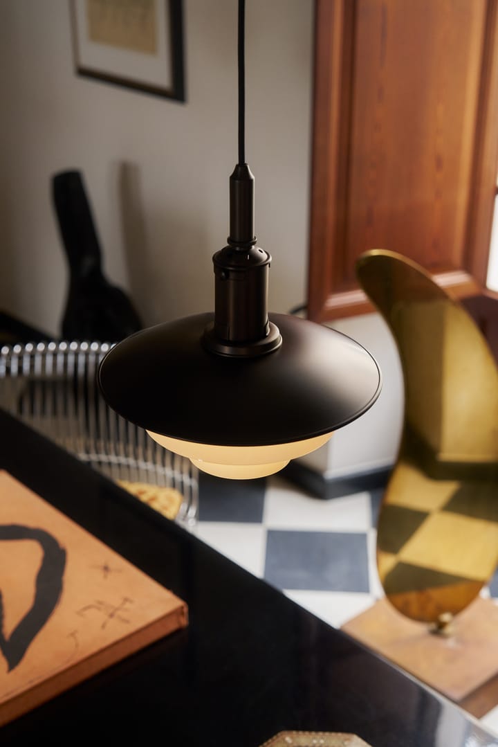 PH 3/3 Luna pendel, Aged brass-opalglass Louis Poulsen
