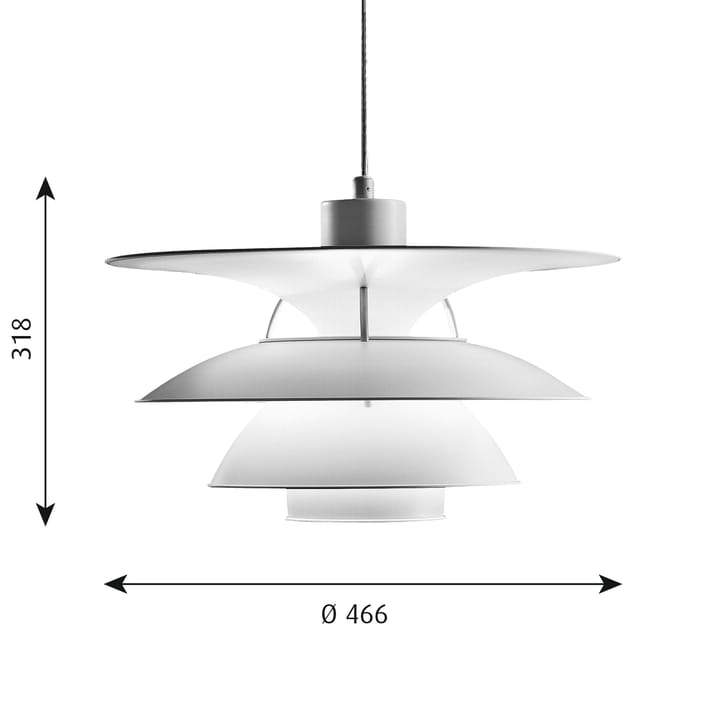 PH 5-4½ pendel, Hvit Louis Poulsen