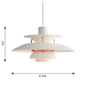 PH 5 MINI pendel - Hvit moderne - Louis Poulsen