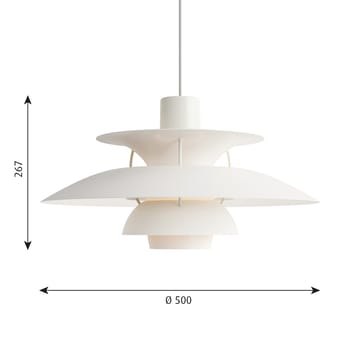 PH 5 pendel monokrom - Hvit - Louis Poulsen