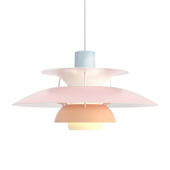PH 5 pendel - Pastel-blå-rosa-persiks - Louis Poulsen