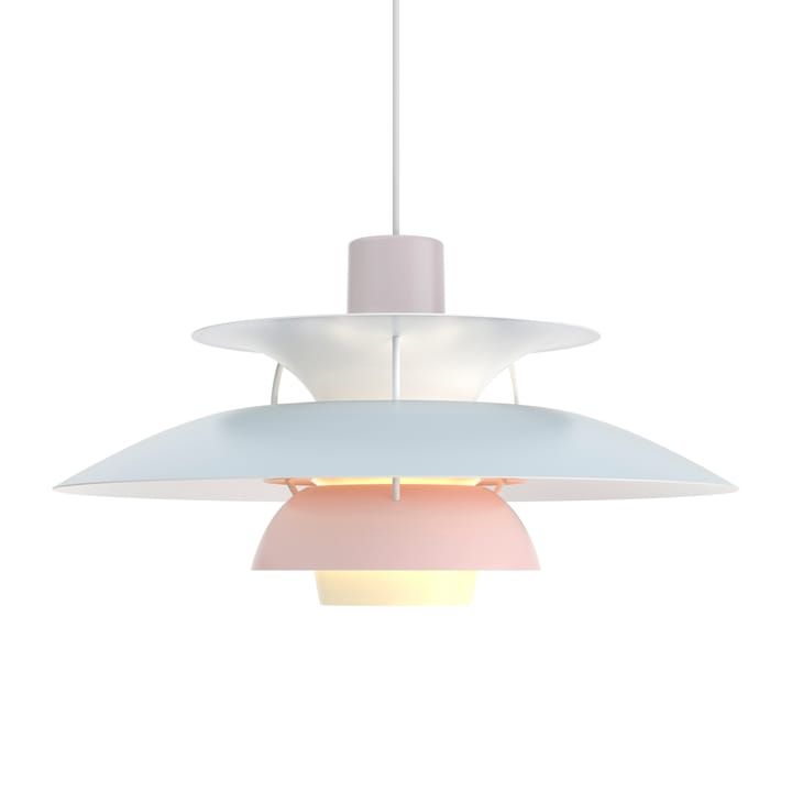 PH 5 pendel - Pastel-østersgrå-blå-rosa - Louis Poulsen