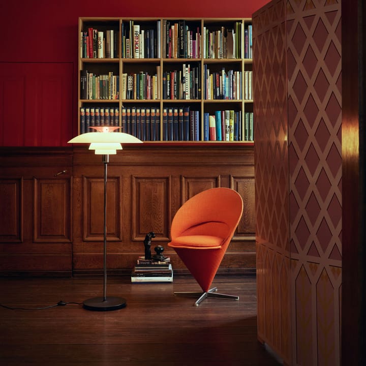 PH 80 gulvlampe dimbar, Hvit-hvit opalglass Louis Poulsen