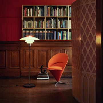 PH 80 gulvlampe dimbar - Svart-hvit opal akryl - Louis Poulsen