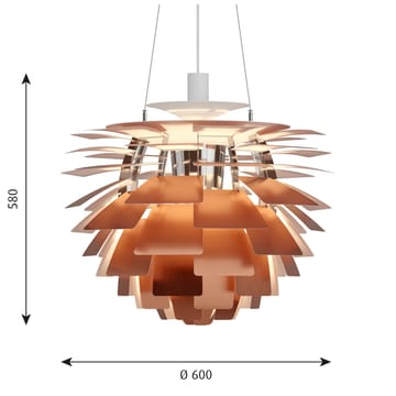 PH Artichoke pendel Ø60 cm - Kobber - Louis Poulsen